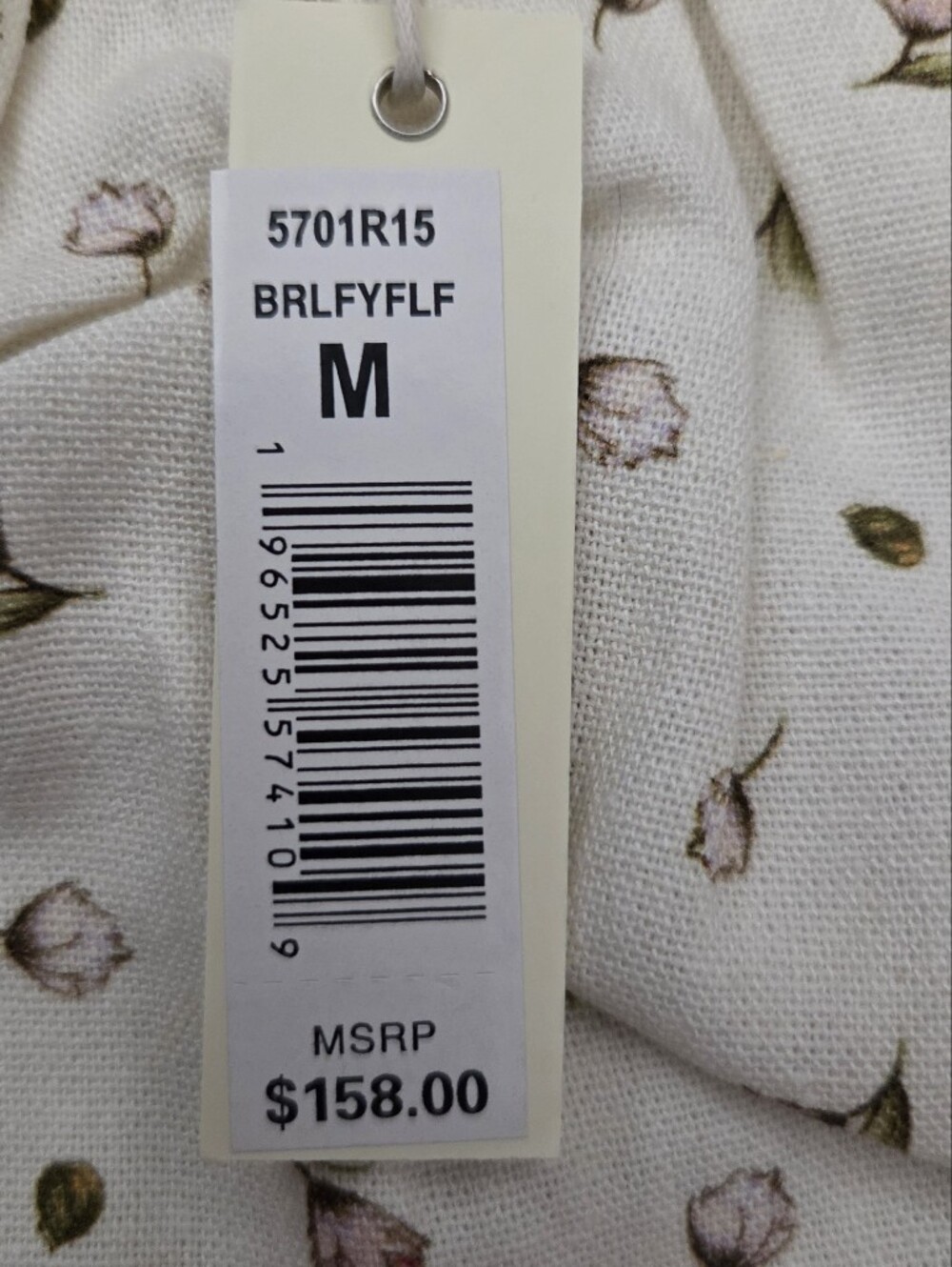 NWT - Max Studio Linen Blend Botanical Birch Leafy Floral Maxi Skirt - Size M - Picture 8 of 12